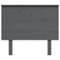 vidaXL Cabecero de cama madera maciza de pino gris 94x6x82,5 cm