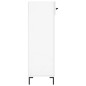 vidaXL Mueble zapatero madera contrachapada blanco brillo 60x35x105 cm vidaXL Mueble zapatero madera contrachapada blanco brillo 60x35x105 cm