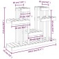 vidaXL Soporte para plantas madera maciza pino miel 104,5x25x77,5 cm vidaXL Soporte para plantas madera maciza pino miel 104,5x25x77,5 cm