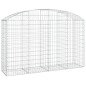 vidaXL Cesta gaviones forma arco hierro galvanizado 200x50x120/140 cm vidaXL Cesta gaviones forma arco hierro galvanizado 200x50x120/140 cm