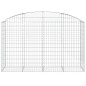 vidaXL Cesta gaviones forma arco hierro galvanizado 200x50x120/140 cm vidaXL Cesta gaviones forma arco hierro galvanizado 200x50x120/140 cm