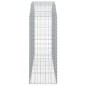 vidaXL Cesta gaviones forma arco hierro galvanizado 200x50x120/140 cm vidaXL Cesta gaviones forma arco hierro galvanizado 200x50x120/140 cm