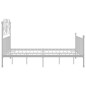 vidaXL Estructura de cama de metal blanco 160x200 cm vidaXL Estructura de cama de metal blanco 160x200 cm