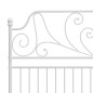 vidaXL Estructura de cama de metal blanco 160x200 cm vidaXL Estructura de cama de metal blanco 160x200 cm
