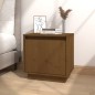 vidaXL Mesita de noche de madera maciza de pino marrón miel 40x30x40cm vidaXL Mesita de noche de madera maciza de pino marrón miel 40x30x40cm