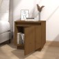 vidaXL Mesita de noche de madera maciza de pino marrón miel 40x30x40cm vidaXL Mesita de noche de madera maciza de pino marrón miel 40x30x40cm
