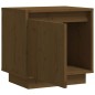 vidaXL Mesita de noche de madera maciza de pino marrón miel 40x30x40cm vidaXL Mesita de noche de madera maciza de pino marrón miel 40x30x40cm