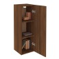 vidaXL Mueble para TV madera contrachapada roble marrón 30,5x30x90 cm