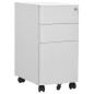 vidaXL Armario archivador móvil acero gris claro 30x45x59 cm vidaXL Armario archivador móvil acero gris claro 30x45x59 cm