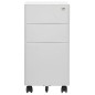 vidaXL Armario archivador móvil acero gris claro 30x45x59 cm vidaXL Armario archivador móvil acero gris claro 30x45x59 cm
