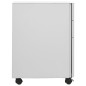vidaXL Armario archivador móvil acero gris claro 30x45x59 cm vidaXL Armario archivador móvil acero gris claro 30x45x59 cm