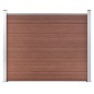vidaXL Panel de valla WPC marrón 180x146 cm vidaXL Panel de valla WPC marrón 180x146 cm