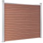 vidaXL Panel de valla WPC marrón 180x146 cm vidaXL Panel de valla WPC marrón 180x146 cm
