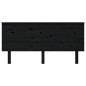 vidaXL Cabecero de cama madera maciza de pino negro 164x6x82,5 cm vidaXL Cabecero de cama madera maciza de pino negro 164x6x82,5 cm