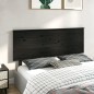vidaXL Cabecero de cama madera maciza de pino negro 164x6x82,5 cm vidaXL Cabecero de cama madera maciza de pino negro 164x6x82,5 cm