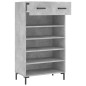vidaXL Zapatero madera de ingeniería gris hormigón 60x35x105 cm vidaXL Zapatero madera de ingeniería gris hormigón 60x35x105 cm