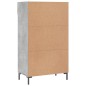 vidaXL Zapatero madera de ingeniería gris hormigón 60x35x105 cm vidaXL Zapatero madera de ingeniería gris hormigón 60x35x105 cm