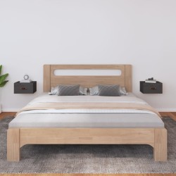 vidaXL Mesita de noche de pared 2 uds gris 40x29,5x22 cm