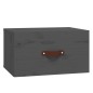 vidaXL Mesita de noche de pared 2 uds gris 40x29,5x22 cm vidaXL Mesita de noche de pared 2 uds gris 40x29,5x22 cm