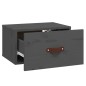 vidaXL Mesita de noche de pared 2 uds gris 40x29,5x22 cm vidaXL Mesita de noche de pared 2 uds gris 40x29,5x22 cm