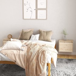 vidaXL Armario de pared 2 unidades madera maciza de pino 45x30x35 cm