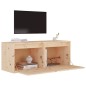 vidaXL Armario de pared 2 unidades madera maciza de pino 45x30x35 cm
