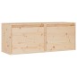 vidaXL Armario de pared 2 unidades madera maciza de pino 45x30x35 cm