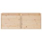 vidaXL Armario de pared 2 unidades madera maciza de pino 45x30x35 cm