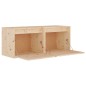 vidaXL Armario de pared 2 unidades madera maciza de pino 45x30x35 cm