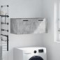 vidaXL Armario de pared madera ingeniería gris hormigón 80x36,5x35 cm vidaXL Armario de pared madera ingeniería gris hormigón 80x36,5x35 cm