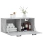 vidaXL Armario de pared madera ingeniería gris hormigón 80x36,5x35 cm vidaXL Armario de pared madera ingeniería gris hormigón 80x36,5x35 cm