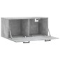 vidaXL Armario de pared madera ingeniería gris hormigón 80x36,5x35 cm vidaXL Armario de pared madera ingeniería gris hormigón 80x36,5x35 cm