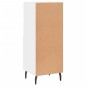 vidaXL Aparador de madera contrachapada blanco brillante 34,5x34x90 cm vidaXL Aparador de madera contrachapada blanco brillante 34,5x34x90 cm