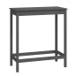 vidaXL Mesa alta de bar de madera maciza de pino gris 100x50x110 cm vidaXL Mesa alta de bar de madera maciza de pino gris 100x50x110 cm