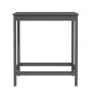 vidaXL Mesa alta de bar de madera maciza de pino gris 100x50x110 cm vidaXL Mesa alta de bar de madera maciza de pino gris 100x50x110 cm