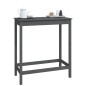 vidaXL Mesa alta de bar de madera maciza de pino gris 100x50x110 cm vidaXL Mesa alta de bar de madera maciza de pino gris 100x50x110 cm