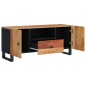 vidaXL Mueble de TV madera acacia y madera contrachapada 105x33,5x46cm vidaXL Mueble de TV madera acacia y madera contrachapada 105x33,5x46cm