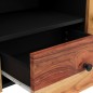 vidaXL Mueble de TV madera acacia y madera contrachapada 105x33,5x46cm vidaXL Mueble de TV madera acacia y madera contrachapada 105x33,5x46cm