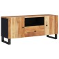vidaXL Mueble de TV madera acacia y madera contrachapada 105x33,5x46cm vidaXL Mueble de TV madera acacia y madera contrachapada 105x33,5x46cm