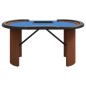 vidaXL Mesa de póquer 10 jugadores bandeja fichas azul 160x80x75 cm vidaXL Mesa de póquer 10 jugadores bandeja fichas azul 160x80x75 cm