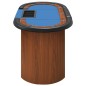 vidaXL Mesa de póquer 10 jugadores bandeja fichas azul 160x80x75 cm vidaXL Mesa de póquer 10 jugadores bandeja fichas azul 160x80x75 cm
