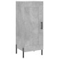 vidaXL Aparador de madera contrachapada gris hormigón 34,5x34x90 cm