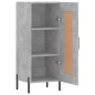 vidaXL Aparador de madera contrachapada gris hormigón 34,5x34x90 cm