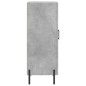 vidaXL Aparador de madera contrachapada gris hormigón 34,5x34x90 cm