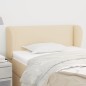vidaXL Cabecero de tela color crema 93x23x78/88 cm vidaXL Cabecero de tela color crema 93x23x78/88 cm