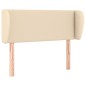 vidaXL Cabecero de tela color crema 93x23x78/88 cm vidaXL Cabecero de tela color crema 93x23x78/88 cm