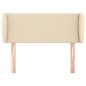vidaXL Cabecero de tela color crema 93x23x78/88 cm vidaXL Cabecero de tela color crema 93x23x78/88 cm