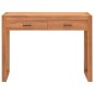 vidaXL Escritorio con 2 cajones madera de teca 100x40x75 cm