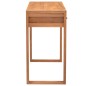 vidaXL Escritorio con 2 cajones madera de teca 100x40x75 cm