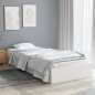 vidaXL Estructura de cama individual madera maciza blanca 75x190 cm vidaXL Estructura de cama individual madera maciza blanca 75x190 cm